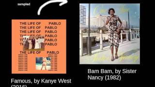 Kanye West  Famous  Bam Bam loop 15 min [upl. by Hillery705]