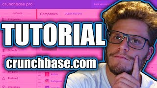 CRUNCHBASE TUTORIAL Cómo funciona crunchbase [upl. by Davy146]