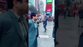 Atta Tarar New York Time Square music hiphop rap [upl. by Nork]