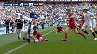 England v Wales  Official Short Highlights Worldwide 9th March 2014 [upl. by Bobseine357]