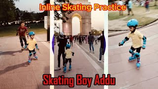 Inline skating Practice  Skating Simple Steps  Inline Skating Tips  Inline Skating Training [upl. by Roseline]