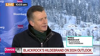 Davos 2024 BlackRocks Hildebrand on Rates Economy Trump [upl. by Anisor]