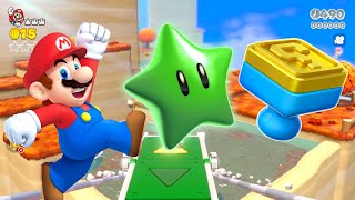 Switchboard Falls Green Stars  Stamp Location  World 37 SUPER MARIO 3D WORLD [upl. by Naujit]