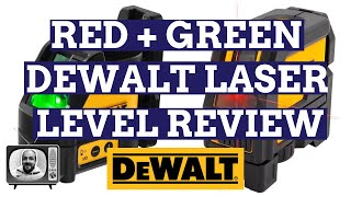 Dewalt Red amp Green SelfLevelling CrossLine LASER Review  Electrician TV [upl. by Juta]