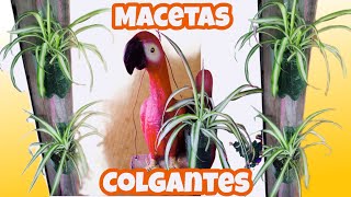 macetas colgantes plasticas♻️ increíbles [upl. by Brunhild]