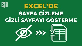 Excel’de Sayfa Gizleme ve Gizli Sayfaları Gösterme [upl. by Aidile]