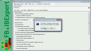 Tutorial 10 part 1 IBExpert Extract Metadata [upl. by Rezzani]