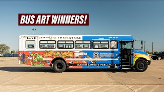 Bus Art Winners  Schultz Jr High [upl. by Akeylah398]