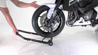 Tutorial Motorcycle Front Paddock Stand ConStands S Kawasaki Z800 [upl. by Dee Dee]