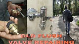 Jaquar Exposed Flush valve repair old flush valve repairing [upl. by Lachish59]