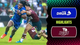 Super Rugby Pacific 2023  Fijian Drua v Reds  Rd 15 Highlights [upl. by Massiw922]