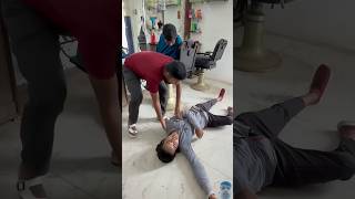 Saloon ke andar kiya prank 😱😱 heartvideo121 funny plzsubscribe saloon MrFaisalKhanAgra [upl. by Meerak]