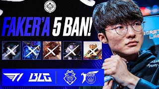 FAKER İÇİN 5 MID ÇARI BANLANDI  T1 vs BLG  G2 vs PSG MSI 2024 CANLI ANALİZ [upl. by Enialed]