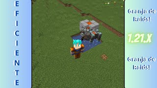 Granja de Raids 121 minecraft youtube [upl. by Oakes705]