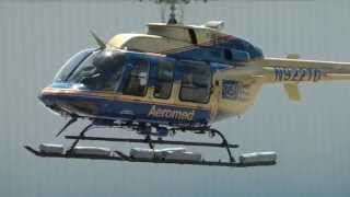 Bell 407 HELICOPTER AeroMed taking off from Punta Gorda Florida [upl. by Lonny773]