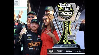 Tyler Reddick won the Straight Talk Wireless 400 [upl. by Ellenoj]