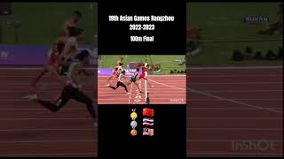 100m Final Asian Games Hangzhou 20222023 shorts [upl. by Jervis488]