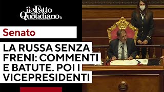 La Russa senza freni al senato estrae i nomi degli scrutatori e per ognuno ha un commento [upl. by Collier]