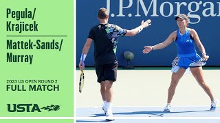 PegulaKrajicek vs MattekSandsMurray Full Match  2023 US Open Round 2 [upl. by Lacey306]