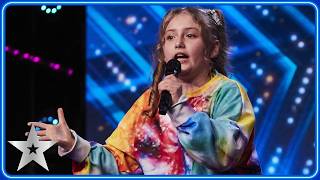 9yearold POWERHOUSE Immi Davis has us SPELLBOUND  Unforgettable Audition  Britains Got Talent [upl. by Dawaj]