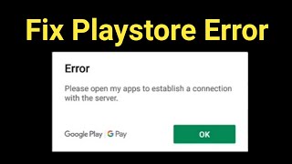 How to fix please open my apps to establish a connection with the server [upl. by Johnson]