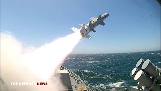 Finally Ukraine Uses Danishsent Harpoon Missiles to Destroy Russian Warships [upl. by Rento]