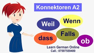 Konnektoren  German Grammar  Deutsche Grammatik  Learn German  A1A2  Learn German Intermediate [upl. by Einhorn]