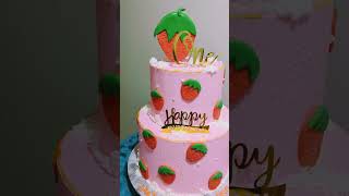 STRAWBERRY cake design [upl. by Stenger]