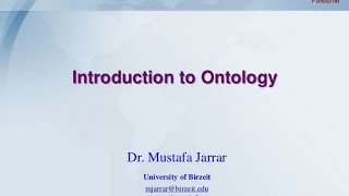 Introduction to Ontology [upl. by Phaidra]