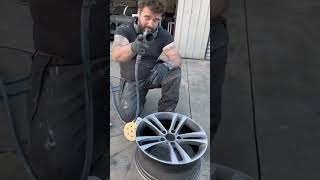 Diamond cut  rough cut alloys  refurb alloys painting clearcut backstreetboys alloywheels [upl. by Jenesia]