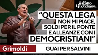 quotAbbiamo perso identità questa Lega non mi piacequot Grimoldi spara su Salvini e raccoglie applausi [upl. by Killie882]