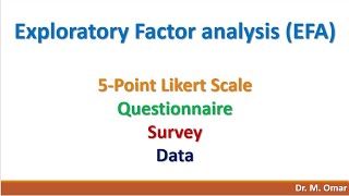 Exploratory Factor Analysis EFA [upl. by Crespi]