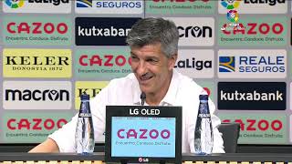 Rueda de prensa Real Sociedad vs Sevilla FC [upl. by Norrehs]