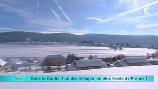 Reportage région  direction Mouthe lun des villages les plus froids de France [upl. by Arataj]