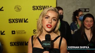 Kiernan Shipka Shares Behind The Scenes Tea On New Show  Hollywire [upl. by Phillis]