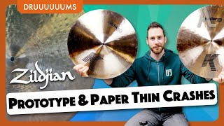 Im playing a Zildjian PROTOTYPE and the K PAPER THIN crashes [upl. by Aicirtel]