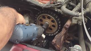 Removing Camshaft Bolt VG33 [upl. by Kenric]