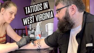 I got a stick and poke tattoo in West Virginia [upl. by Chassin]