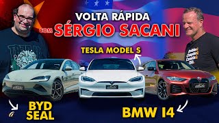 BYD SEAL X TESLA MODEL S X BMW I4 NA VOLTA RÃPIDA SERJÃƒO DOS FOGUETES NO DESAFIO DOS ELÃ‰TRICOS [upl. by Nadoj177]