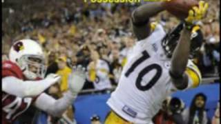 Santonio Holmes Super Bowl Winning Catch [upl. by Aylsworth]