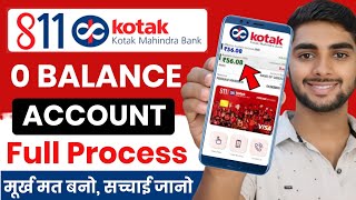 Kotak Mahindra Bank Open Account Zero Balance  Kotak 811 Account Opening Online Zero Balance [upl. by Buzz]