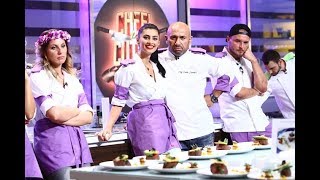 Echipa mov nu a reuşit să monteze farfuriile la timp Chef Scărlătescu descalificat la prima proba [upl. by Ardnos270]