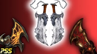 The Blades of God of War  Blades of Chaos Artemis Olympus Athena and Exile Overview amp Details [upl. by Goldia]