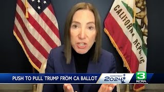 California lieutenant governor wants state to consider taking Donald Trump off 2024 ballot [upl. by Tunk968]