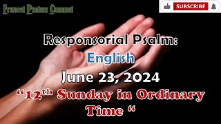 Responsorial Psalm June 23 2024EnglishGive thanks to the Lord his love is everlasting [upl. by Oren]