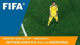 Netherlands v Argentina  2014 FIFA World Cup  Match Highlights [upl. by Eseekram362]