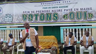 campagne référendaire à Oyem cellule de défense de la constitution [upl. by Malita]