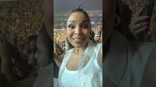 Jordin Sparks Sings quotNo Airquot With Crowd at Chris Brown Concert [upl. by Enneite]