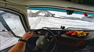 Jak wygląda wjazd do północnej Norwegii Jazda ciężarówką po Norwegii POV 4K60 VOLVO FH540 [upl. by Aligna]