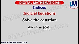 Indicial Equations [upl. by Garbe]